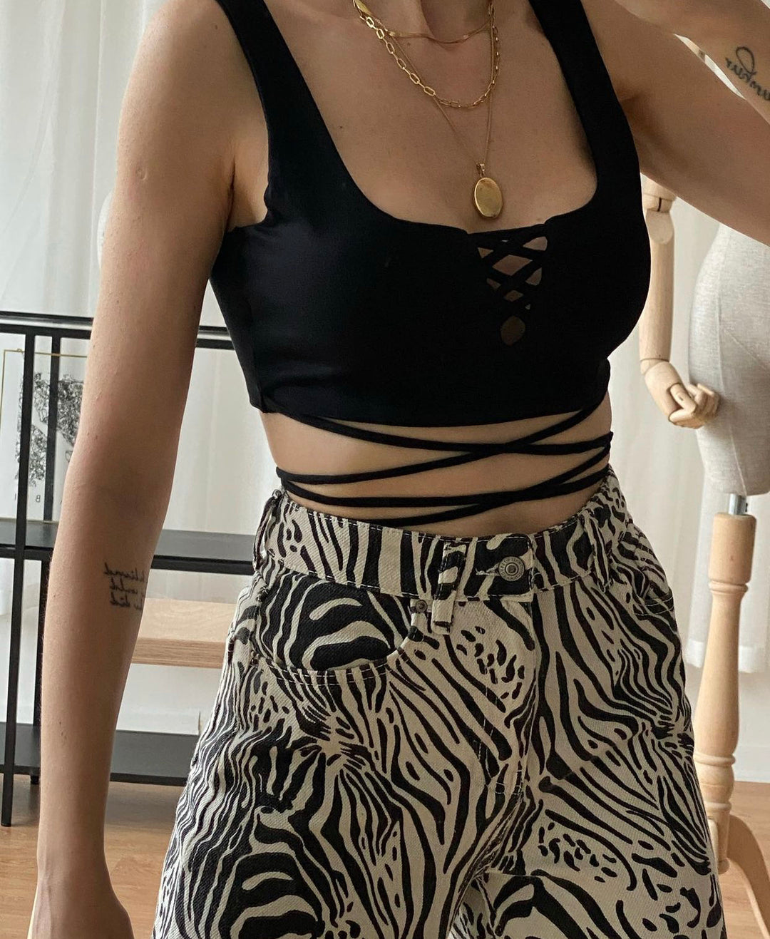 Zebra Animal Print Jeans