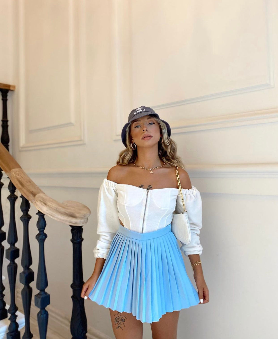 Shoulder-Off Bra Top