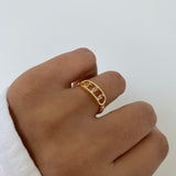 Three Layers Of Crystal Ring