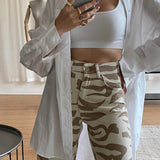 Zebra Print Jeans