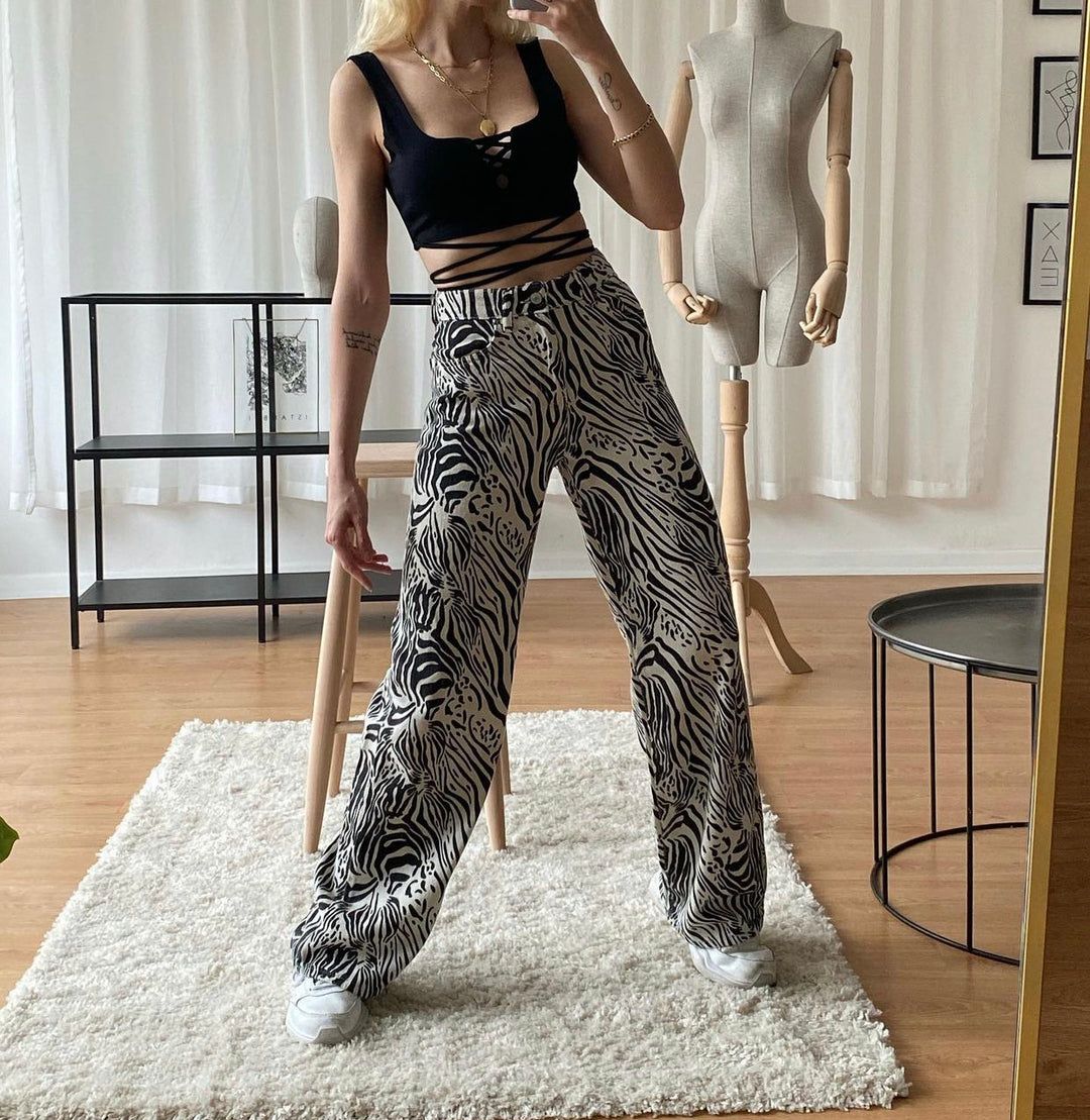 Zebra Animal Print Jeans