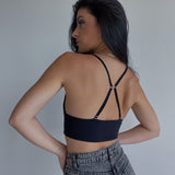 Bra Top Cross Back
