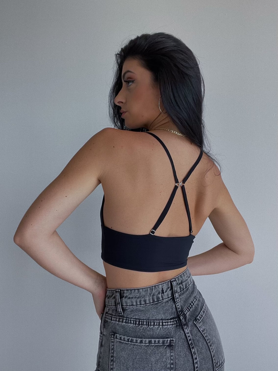 Bra Top Cross Back