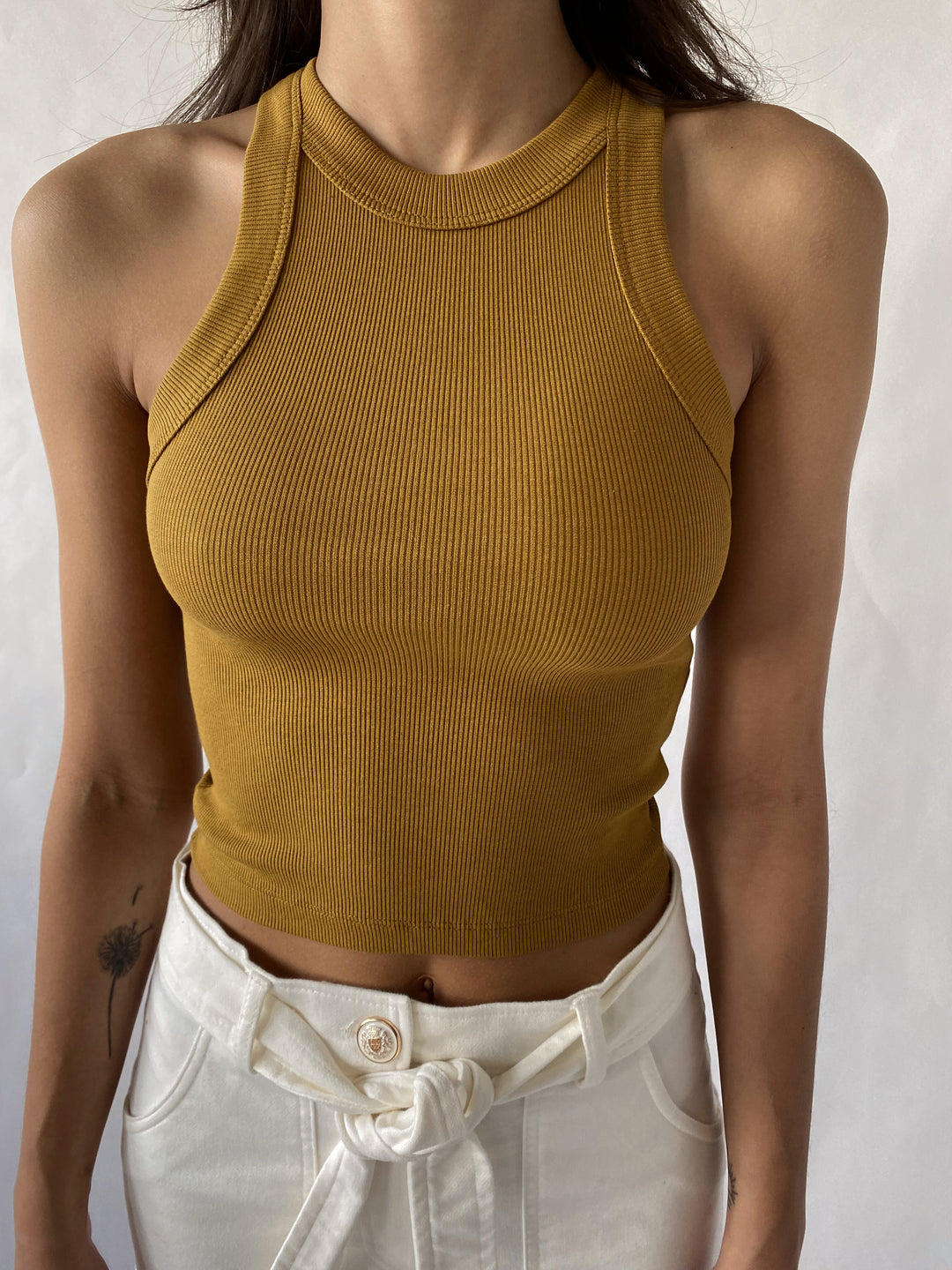 Fitted Ribbed Tank Top