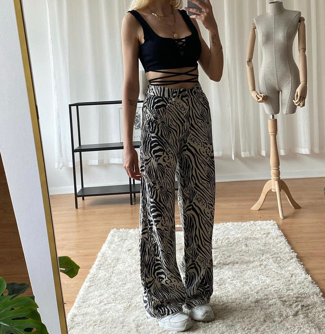 Zebra Animal Print Jeans