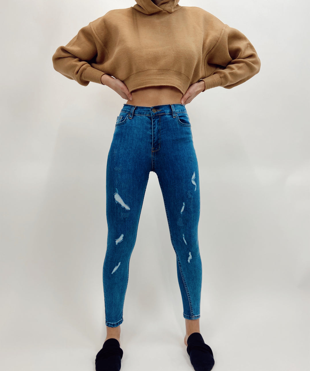 Lycra High Waisted Jeans
