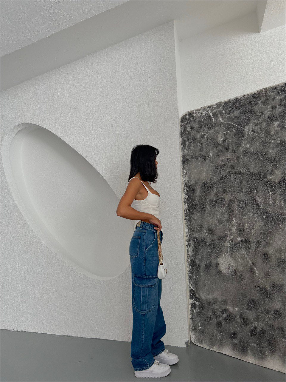 Cargo Jeans In Color