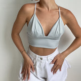 Bra Top Cross Back