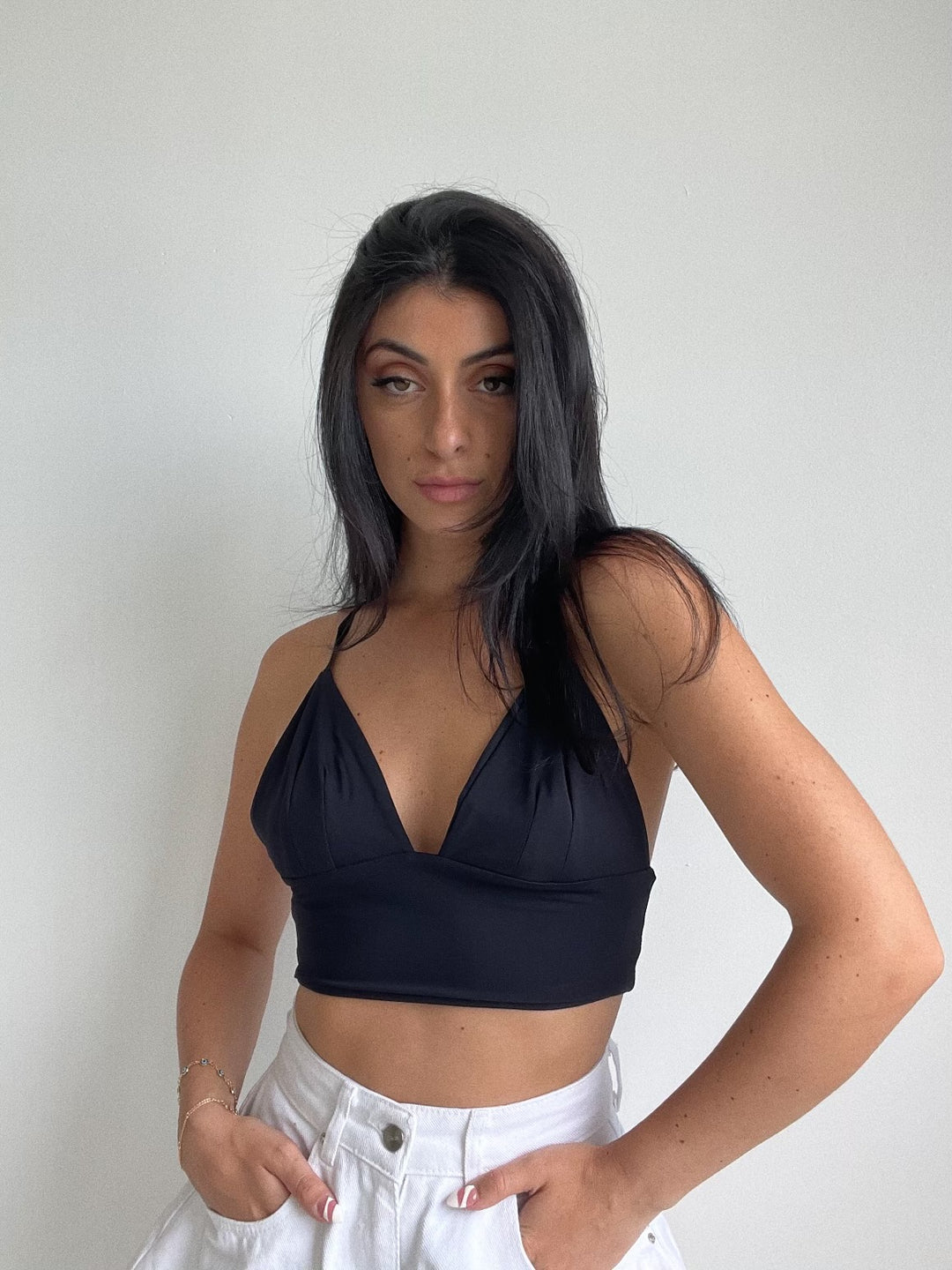 Bra Top Cross Back