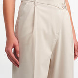 Asymmetric Button Pants