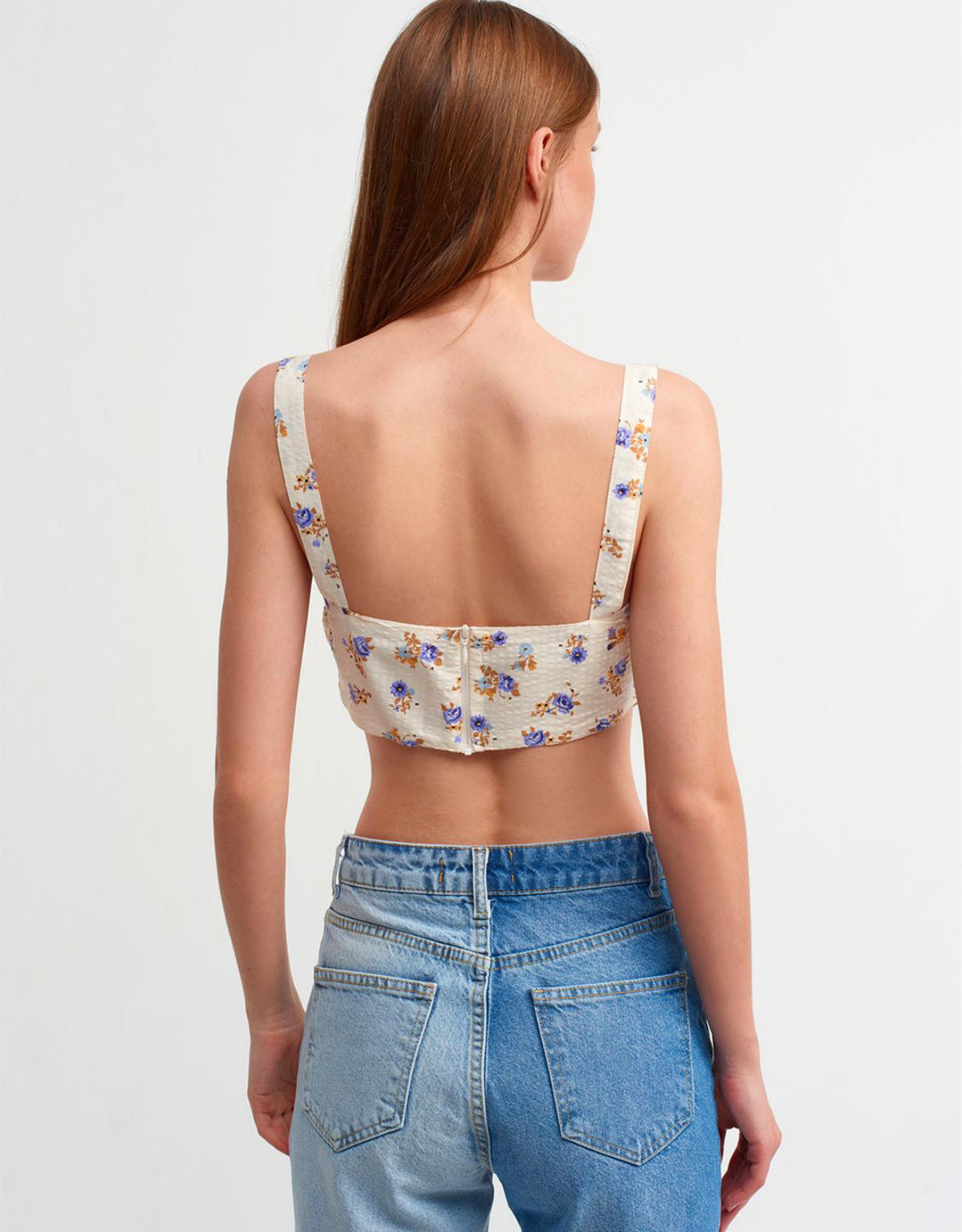 Flower Print Petite Top