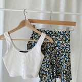 Flower Print Skort