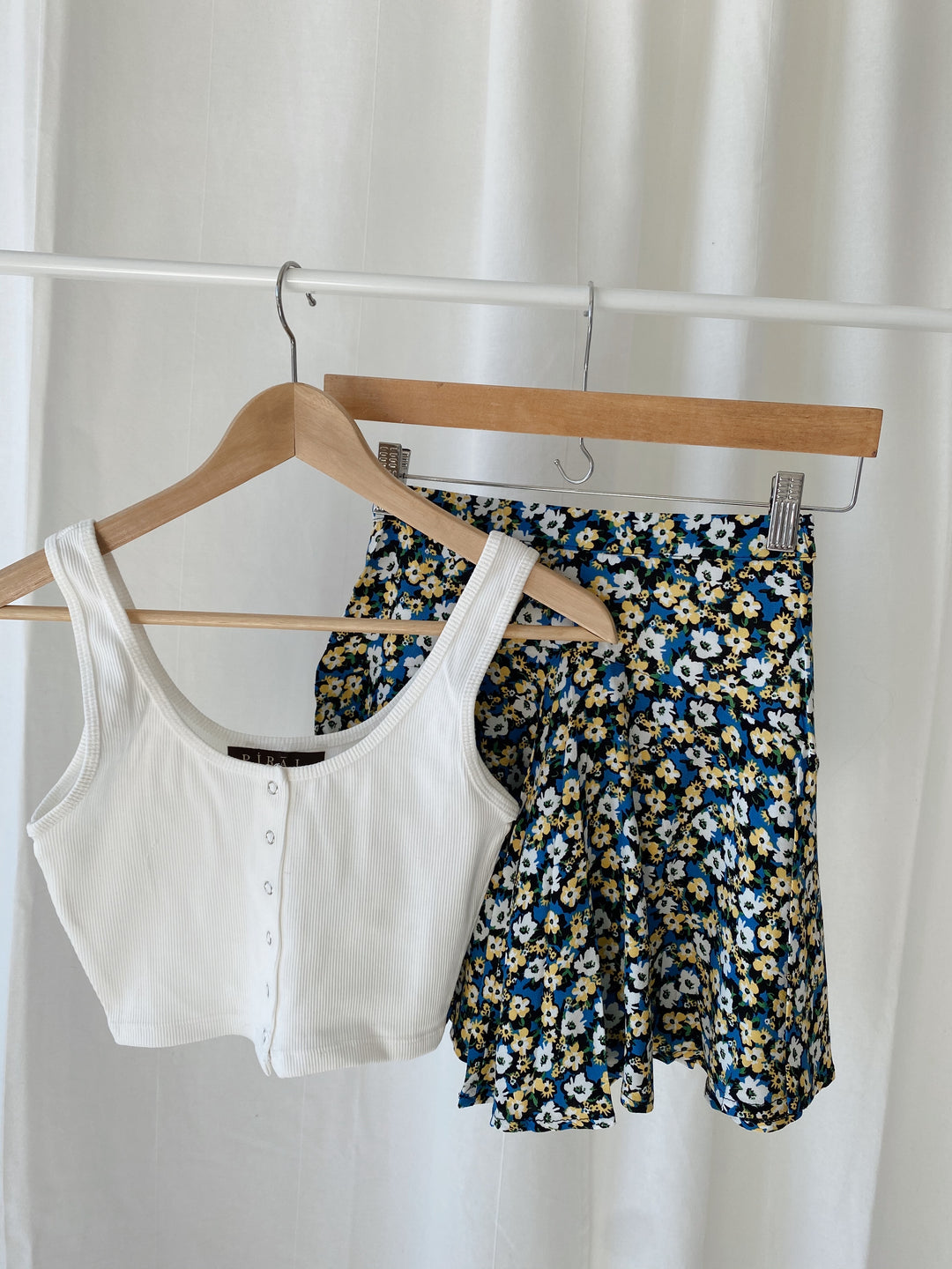 Flower Print Skort