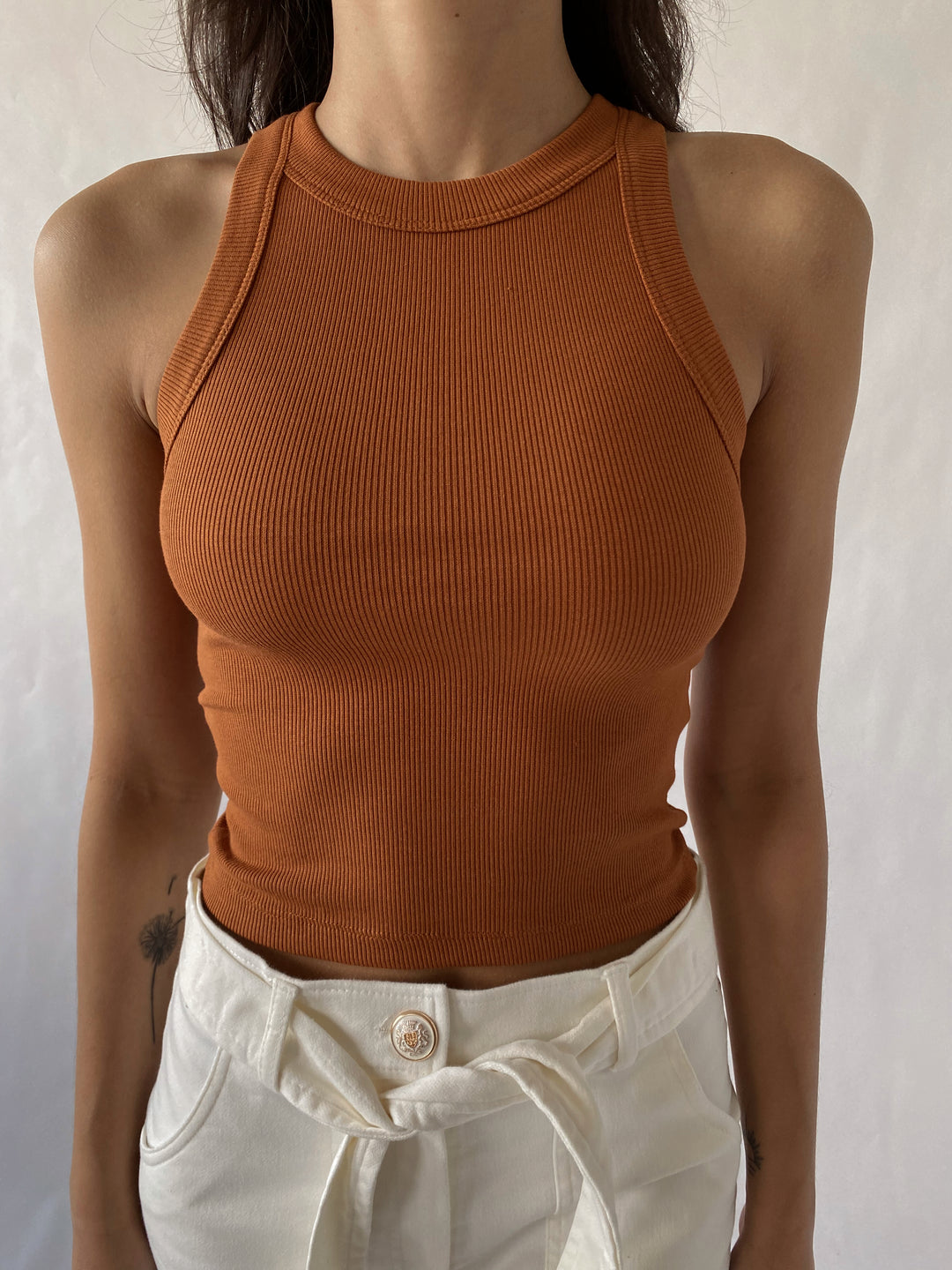 Fitted Ribbed Tank Top