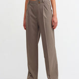 Asymmetric Button Pants