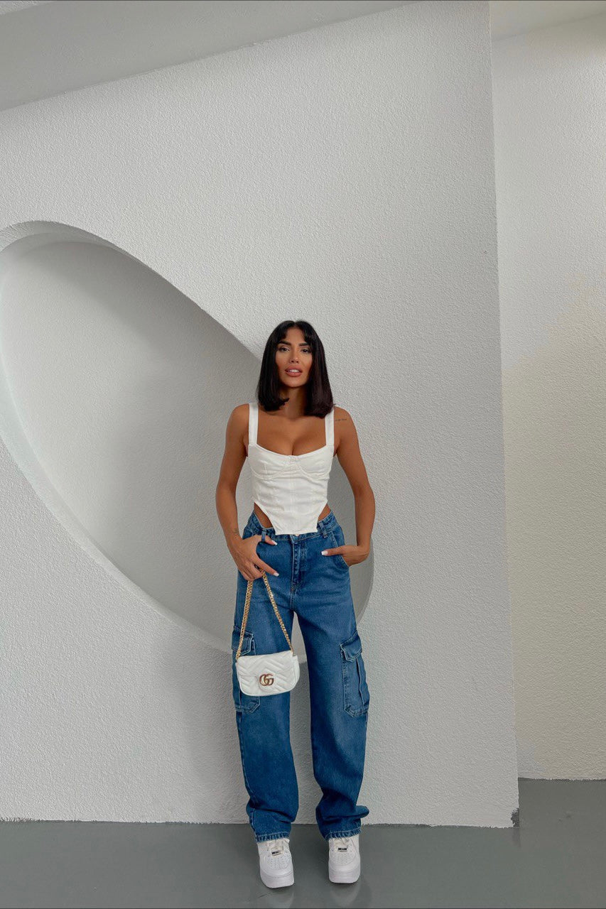 Cargo Jeans In Color