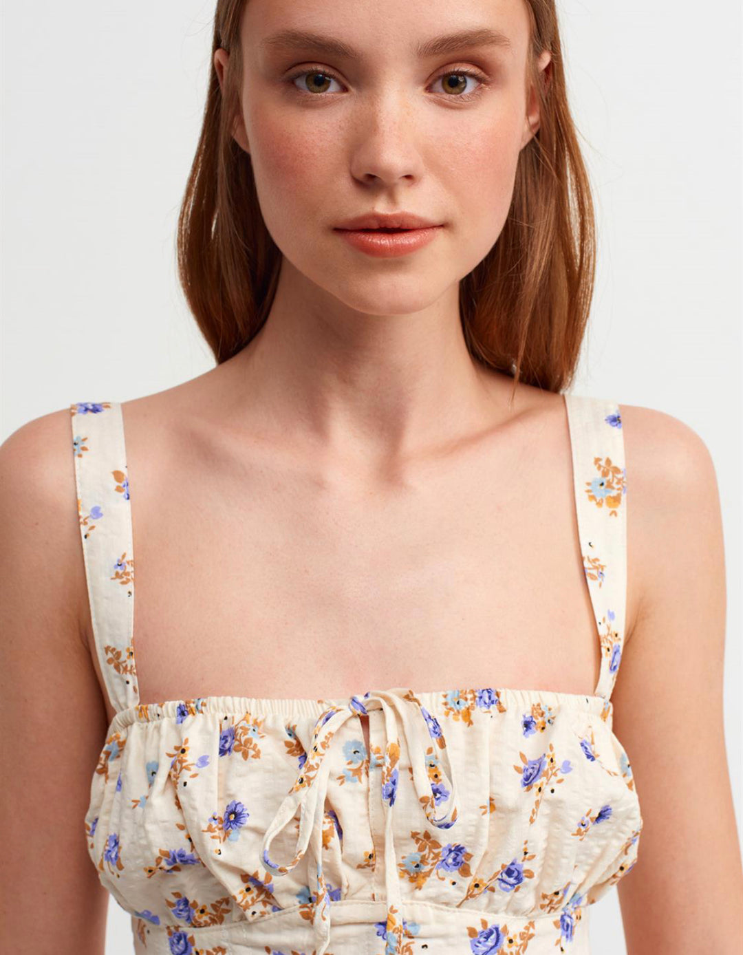 Flower Print Petite Top