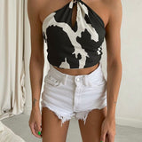 Cow Chain Crop Top