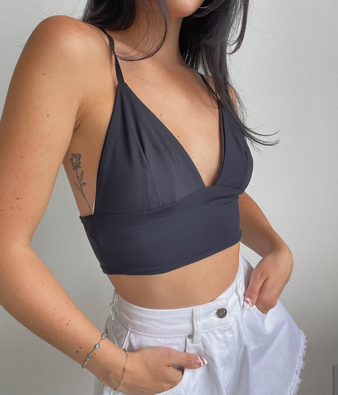Bra Top Cross Back