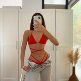 Waist Tie Bikini Set