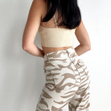 Zebra Print Jeans