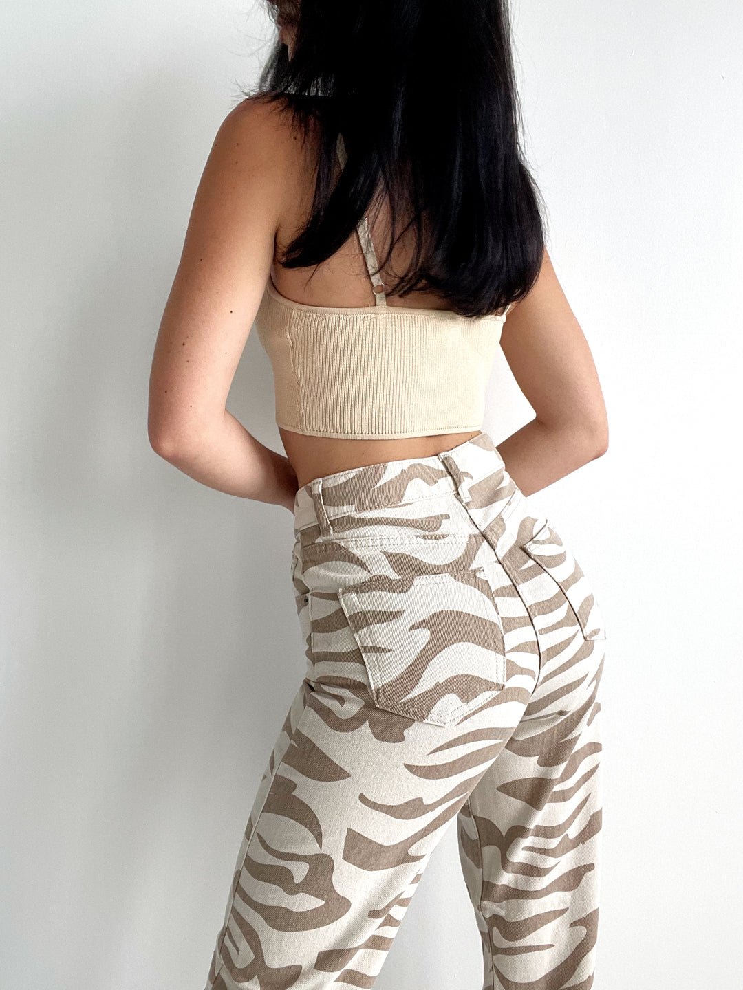 Zebra Print Jeans