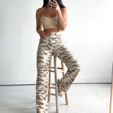 Zebra Print Jeans