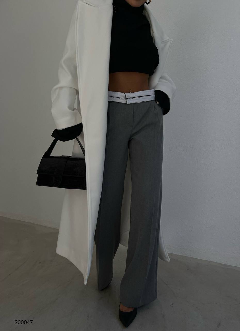 Flip Belt Straight Pants
