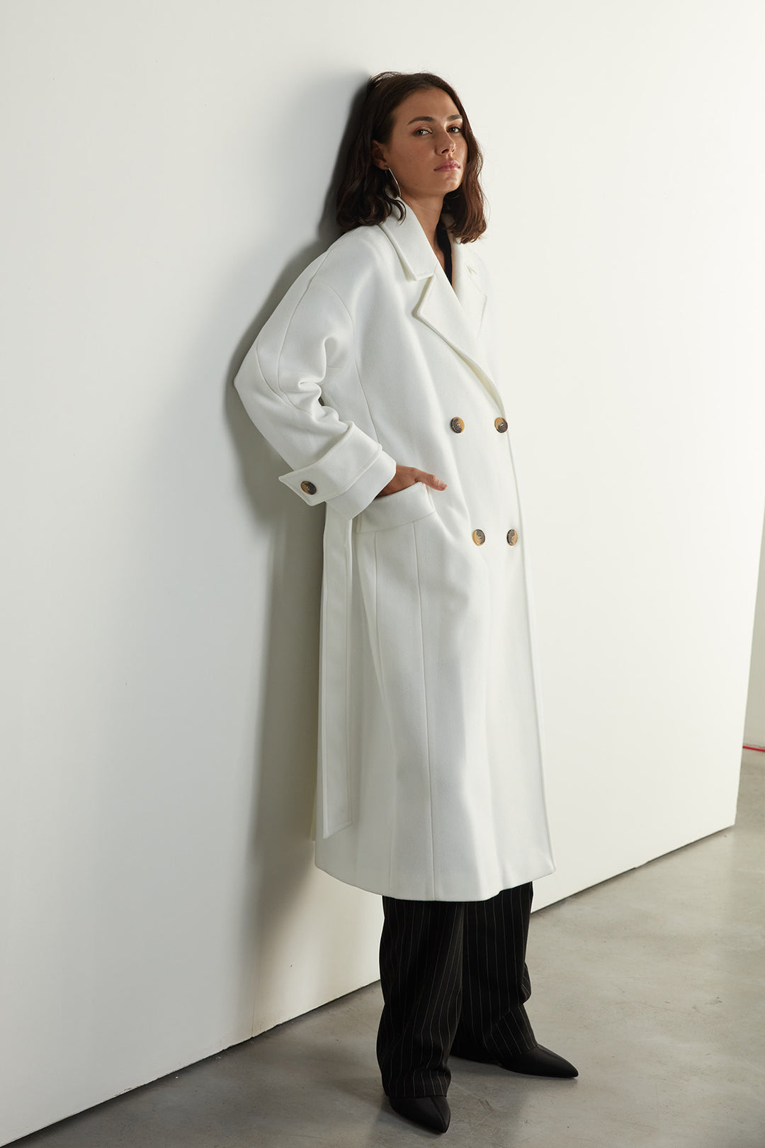 Off White Oversize Coat